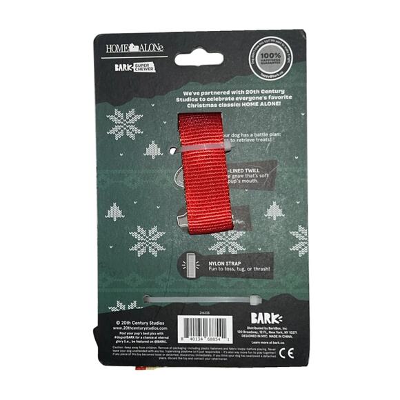 BARK Super Chewer M/L Home Alone Battle Plan Tug-o-War Toy Squeaker Heavy Duty - Picture 4 of 4